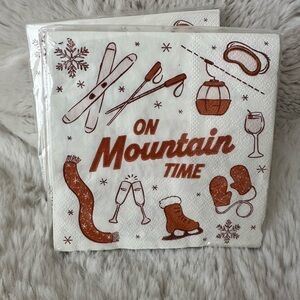 NWT On Moutain Time Cocktail Napkins🍹🍸